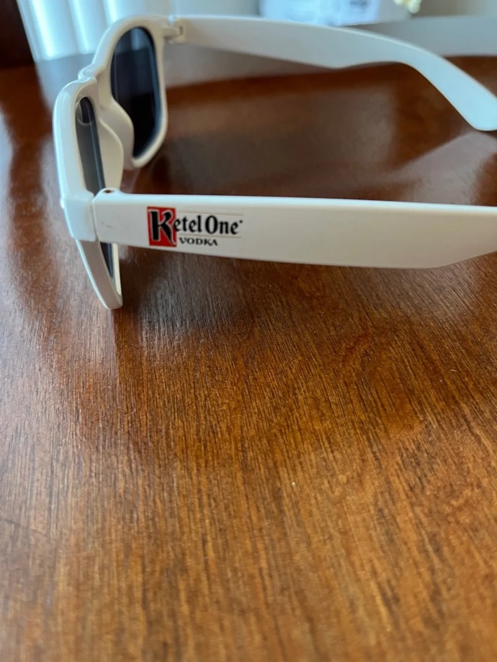 Kids White Sunglasses with Black Lenses - Classic Playful Style